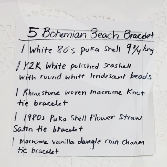 🌊Natural Surfer Woven Beachy Vibes Granola Cowrie Puka Shell Bracelet Bundle🌊 - Picture 5 of 5